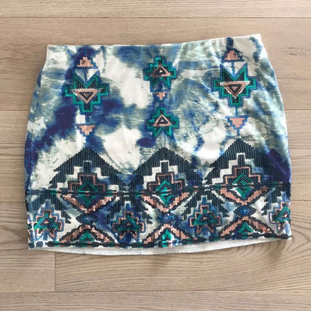 Sequin Mini Skirt